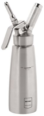 METRO Professional Sahnespender 0,5 L Edelstahl Silber 7,8 x 26,1 cm