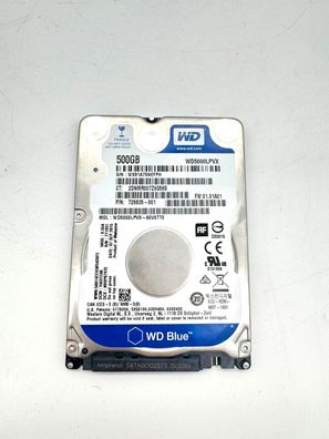 Western Digital Blue HDD 500 GB WD5000LPVX Disk Festplatte SATA III 726835-001