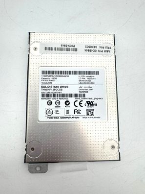 Toshiba SSD 128GB THNSNF128GCSS Festplatte 45N8318 2.5-Zoll SATA 100