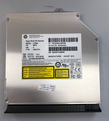 HP EliteBook 8760W DVD GT50N Laufwerk DVD Drive 657534-6C0