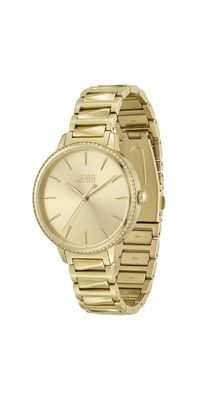 Hugo Boss Signature Damenuhr HB1502541 Goldfarben Edelstahl