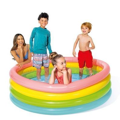 Aufblasbarer Regenbogen-Pool mit 4 Ringen, 168 x 46 cm, INTEX 56441