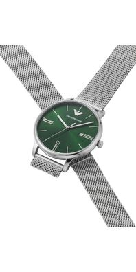 AR11578 Emporio Armani Herrenuhr Quarz Mesh Grün Edelstahl