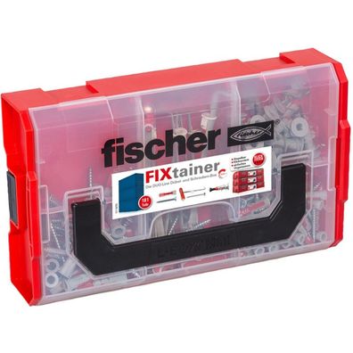 fischer FixTainer-DUOLINE, Dübel (hellgrau/rot, mit Schrauben, 181-teilig)