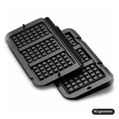 Tefal XA7348 Waffelplatten für OptiGrill 4in1 XL & 2in1 XL, für belgische Waffel