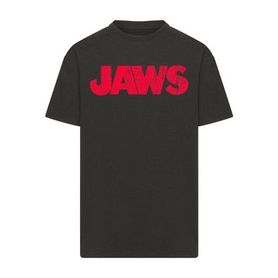 Merchcode T-Shirt Jaws Distressed Logo Oversize Tee MC1168