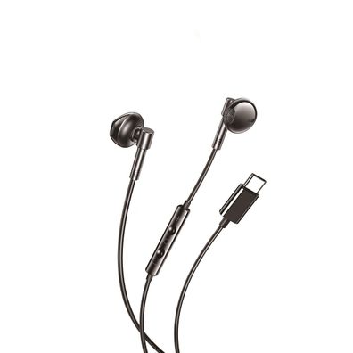 XO EP60 kabelgebundene Kopfhörer USB-C, flexibles Silikonkabel, Lautstär