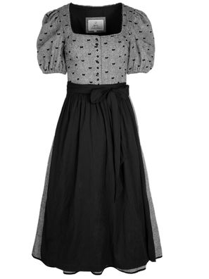 Dirndl Belle Amour 75cm Länge grau