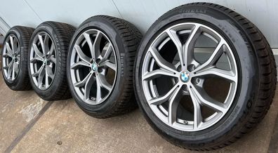 4x Original BMW X3 G01 X4 G02 19 Zoll Winterräder Y Speiche 694 Runflat DOT19 6,5-7mm