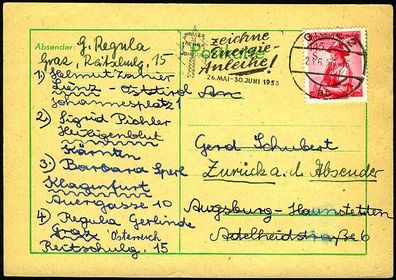 Österreich DS Trachten Nr 915IIya BRIEF EF X299A2A
