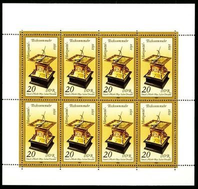 DDR BLOCK Kleinbogen Nr 2798 postfrisch Kleinbg S51948E