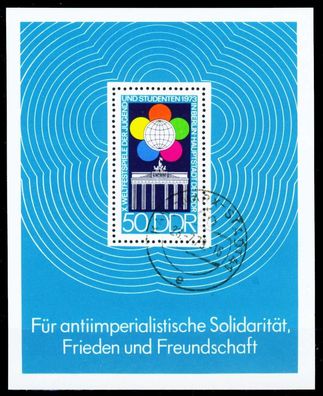 DDR BLOCK Kleinbogen Block 38 gestempelt X2C28DE