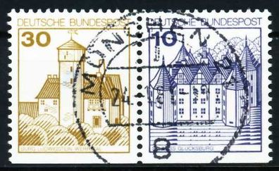 BRD BUND Zusammendruck Nr W64I zentrisch gestempelt WAAGR PA X5F34D2