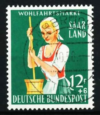 SAAR OPD 1958 Nr 442 zentrisch gestempelt X5F6E02
