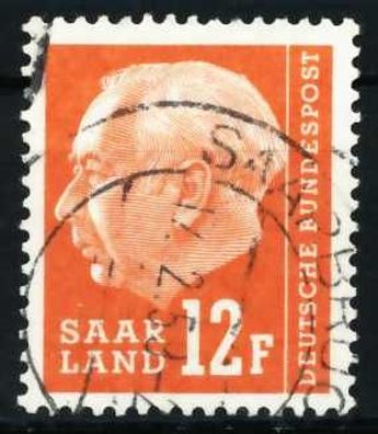 SAAR OPD 1957 Nr 414 gestempelt X5FA1F6