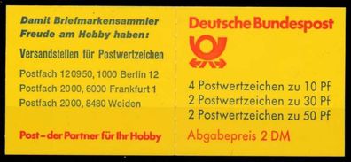 BRD Markenheftchen Nr MH 22 IaaK1oZ postfrisch SA13812