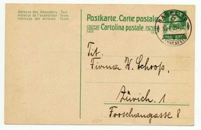 Schweiz Postkarte BRIEF X6DF7E2