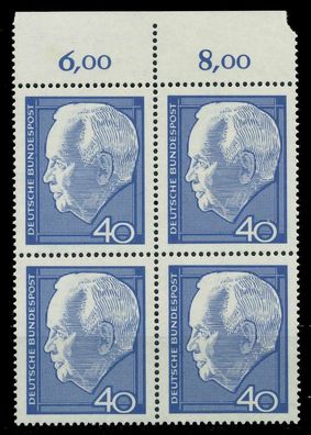 BRD 1964 Nr 430 postfrisch Viererblock ORA X7ECCEE