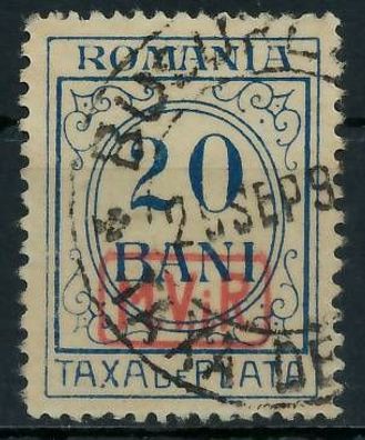 BES. 1WK D-MV Rumänien PORTO Nr 3 gestempelt X434A12