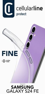 Cellularline Fine Case für Samsung S24 FE Clear