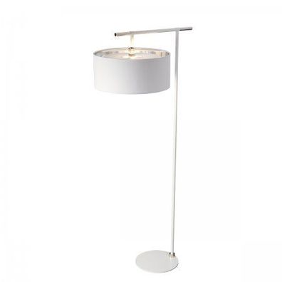 Elstead Lighting Balance 1-Light Stehleuchte 1-flammig Weiss Nickel 162cm E27