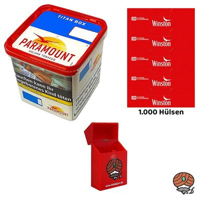 Paramount Volumentabak Titan Box 300g, 1000 Winston Hülsen, Box