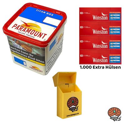 Paramount Volumentabak Titan Box 300g, Winston Extra Hülsen, Box