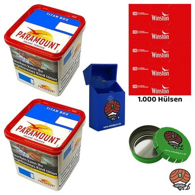 Paramount Volumentabak Titan Box 2x 300g, Winston Hülsen, Box