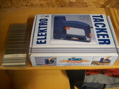King Craft Elektro Tacker ET 120 B mit Tackernadeln Werkzeug