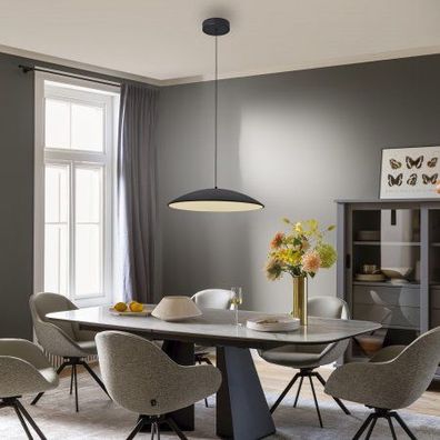 Schöner WOHNEN-Kollektion LED Pendelleuchte LENTE 50, schwarz, dimmbar