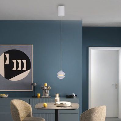 Schöner WOHNEN-Kollektion LED Pendelleuchte LINI, weiss
