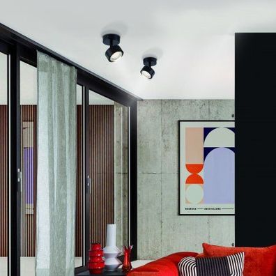 Schöner WOHNEN-Kollektion LED Deckenleuchte KULU, schwarz