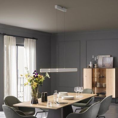 Schöner WOHNEN-Kollektion LED Pendelleuchte Adriana ROUND, weiss, 2-flammig, dimmbar