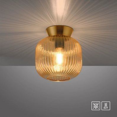 Schöner WOHNEN-Kollektion Wand- und Deckenleuchte NAMI , amber
