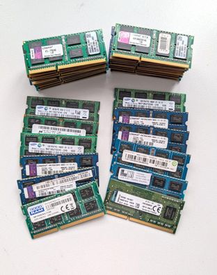 4GB RAM DDR3 SODIMM MIX Samsung/Ramaxel/Kingston/Good Ram Preis pro 30 Stück