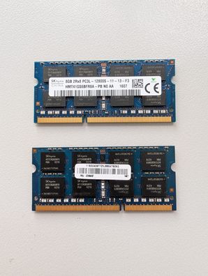 SK Hynix 16GB (2x8GB) DDR3L SO-DIMM 1600MHz PC3L-12800S RAM HMT41GSAFR8A-PB Kit