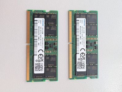 Samsung 32GB (2x16GB) DDR5-5600 SO-DIMM Laptop RAM M425R2GA3PB0-CWM0D PC5-44800