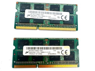 Micron 2x8 GB DDR3L 1600MHz PC3L-12800S SO-DIMM Laptop RAM MT16KTF1G64HZ-1G6E1