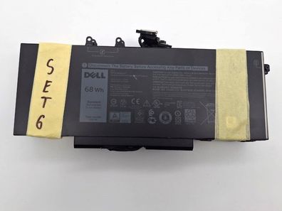 Dell Akku 4GVMP 7,6V 68Wh Set 6 Stück für Lat 5400 5500 Prec 3540 3550