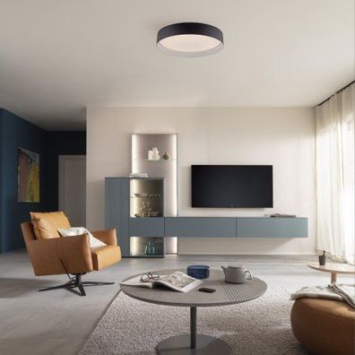 Schöner WOHNEN-Kollektion LED Deckenleuchte TAVOLI 39, schwarz, dimmbar