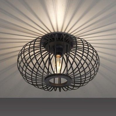 JUST LIGHT 11410-18 RACOON Deckenleuchte schwarz 40cm E27
