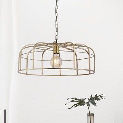 Leuchten Direkt 11493-60 Pendelleuchte Amir messing E27