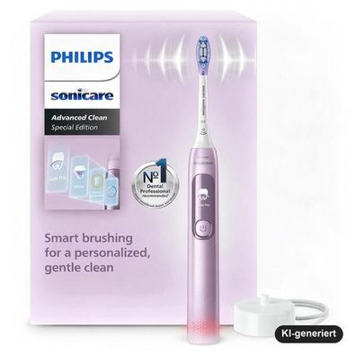 Philips Sonicare Advanced Clean Schallzahnbürste Metallic-Rosa, 1 Set