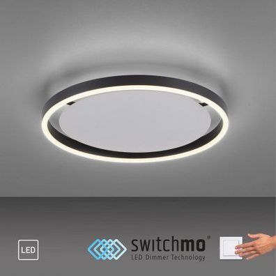 Leuchten Direkt 15391-13 RITUS LED Deckenleuchte Anthrazit rund 40cm