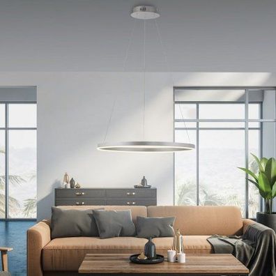 Leuchten Direkt 15394-95 RITUS LED Pendelleuchte Aluminium rund 60cm dimmbar