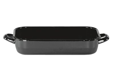 KARL KRÜGER Vierkantpfanne 40x27,5x7,5cm emailliert schwarz 120778