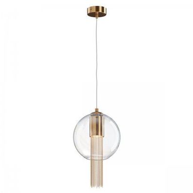 Maytoni Pendelleuchte Flusso bronze 3000K Kugel 20cm
