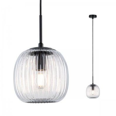 Paulmann 71147 Selection Bathroom Pendelleuchte Ruya Klarglas Schwarz E14 IP44