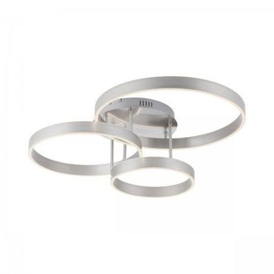 JUST LIGHT 15157-55 LED Deckenleuchte Lilutti 3-flammig stahlfarben 3000K