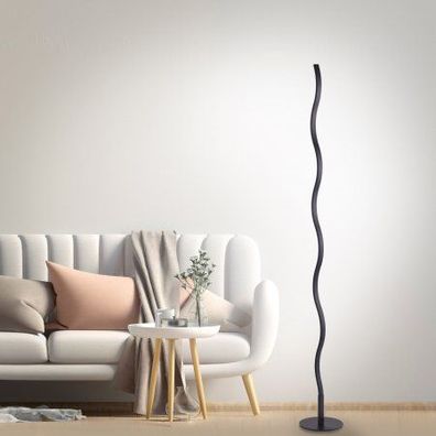 JUST LIGHT 15168-18 LED Stehleuchte WAVE schwarz Wellenform